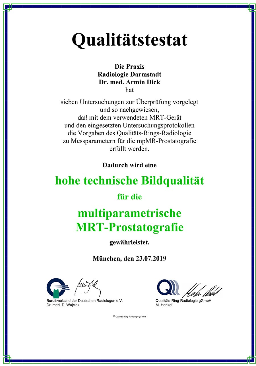 QRR-Zertifikat-Prostata-Qualitäts-Rings-Radiologie